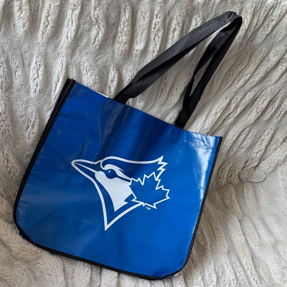 Toronto Blue Jays Logo Tote Bag with Black Straps
